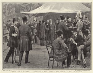 Storbritannia i Persia, en mottakelse i hagen til den britiske legasjonen i Teheran